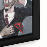 Modern Wall Art: Textured Self-Portrait – Contemporary Bold Decor Piece