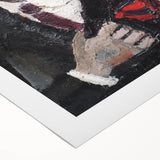 Modern Wall Art: Textured Self-Portrait – Contemporary Bold Decor Piece