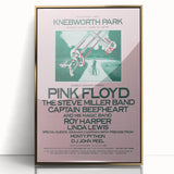 Pink Floyd 1975 Knebworth Park Retro Concert Poster