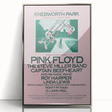 Pink Floyd 1975 Knebworth Park Retro Concert Poster