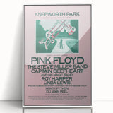 Pink Floyd 1975 Knebworth Park Retro Concert Poster