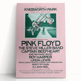 Pink Floyd 1975 Knebworth Park Retro Concert Poster