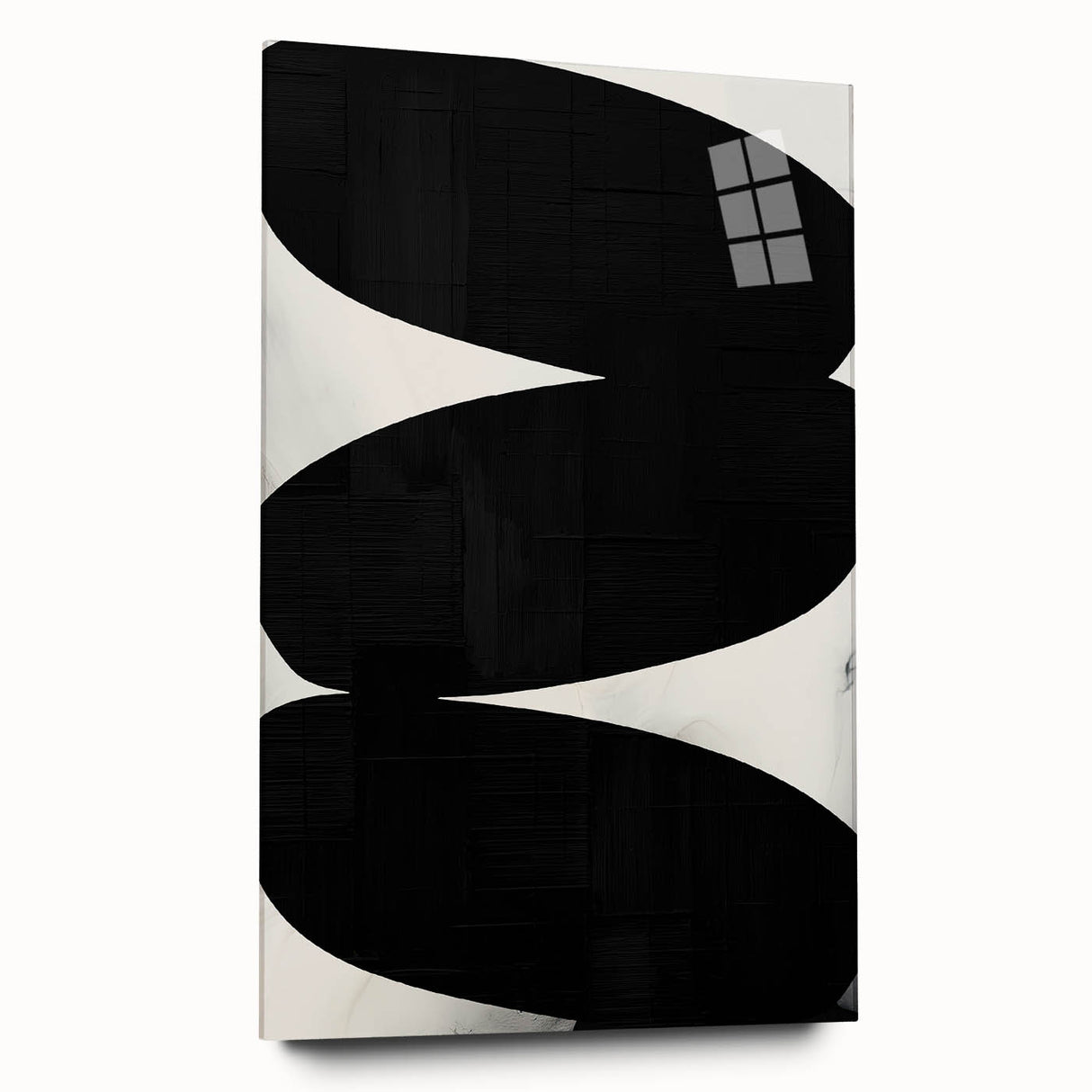 Modern Dining Room Art – Black and White Minimalist Canvas Print