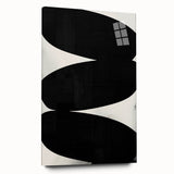 Modern Dining Room Art – Black and White Minimalist Canvas Print