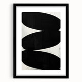 Modern Dining Room Art – Black and White Minimalist Canvas Print