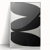 Modern Dining Room Art – Black and White Minimalist Canvas Print