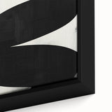 Modern Dining Room Art – Black and White Minimalist Canvas Print