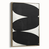 Modern Dining Room Art – Black and White Minimalist Canvas Print