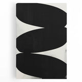 Modern Dining Room Art – Black and White Minimalist Canvas Print