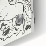 Expressionist Drawing - Three Horses | Contemporary Wall Art Print