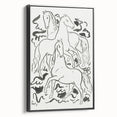 Expressionist Drawing - Three Horses | Contemporary Wall Art Print