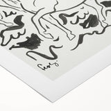 Expressionist Drawing - Three Horses | Contemporary Wall Art Print