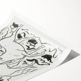 Expressionist Drawing - Three Horses | Contemporary Wall Art Print