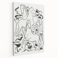 Expressionist Drawing - Three Horses | Contemporary Wall Art Print