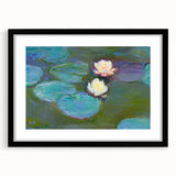 Claude Monet Water Lilies - Impressionist Wall Art Canvas Print