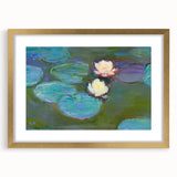 Claude Monet Water Lilies - Impressionist Wall Art Canvas Print