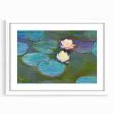 Claude Monet Water Lilies - Impressionist Wall Art Canvas Print