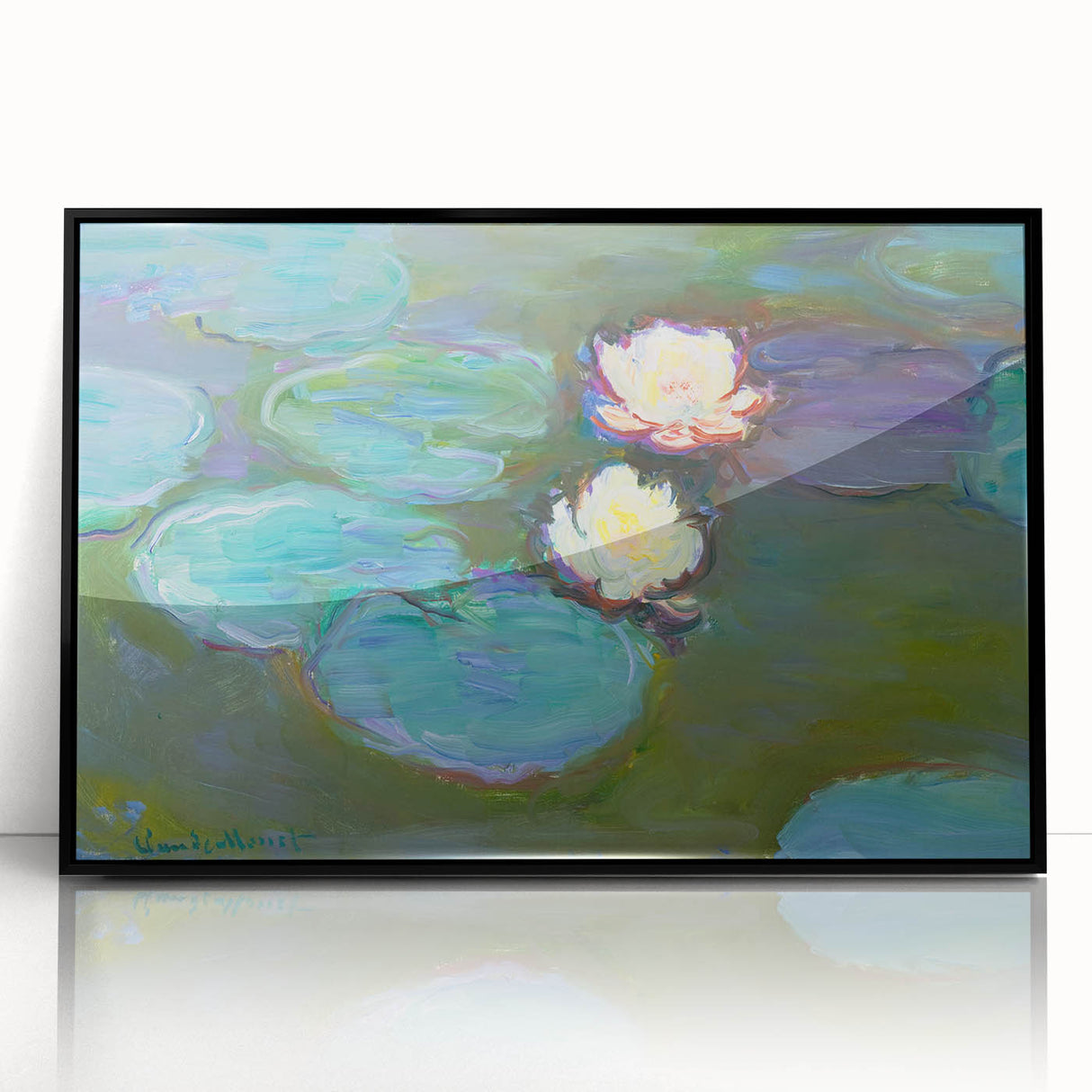 Claude Monet Water Lilies - Impressionist Wall Art Canvas Print