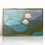 Claude Monet Water Lilies - Impressionist Wall Art Canvas Print