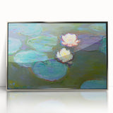 Claude Monet Water Lilies - Impressionist Wall Art Canvas Print