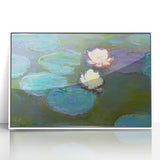 Claude Monet Water Lilies - Impressionist Wall Art Canvas Print