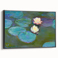 Claude Monet Water Lilies - Impressionist Wall Art Canvas Print