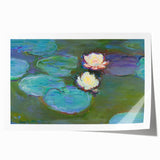 Claude Monet Water Lilies - Impressionist Wall Art Canvas Print
