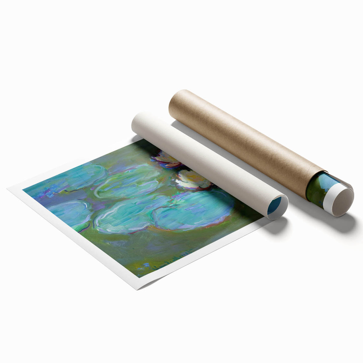 Claude Monet Water Lilies - Impressionist Wall Art Canvas Print