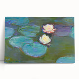 Claude Monet Water Lilies - Impressionist Wall Art Canvas Print