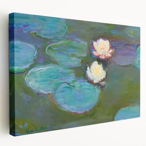 Claude Monet Water Lilies - Impressionist Wall Art Canvas Print