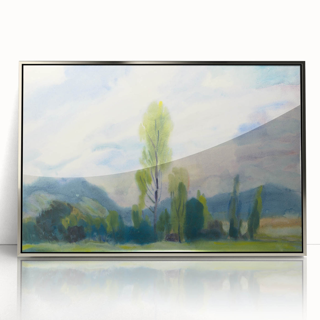 Tranquil Landscape Modern Wall Art - Serene Nature-Inspired Decor