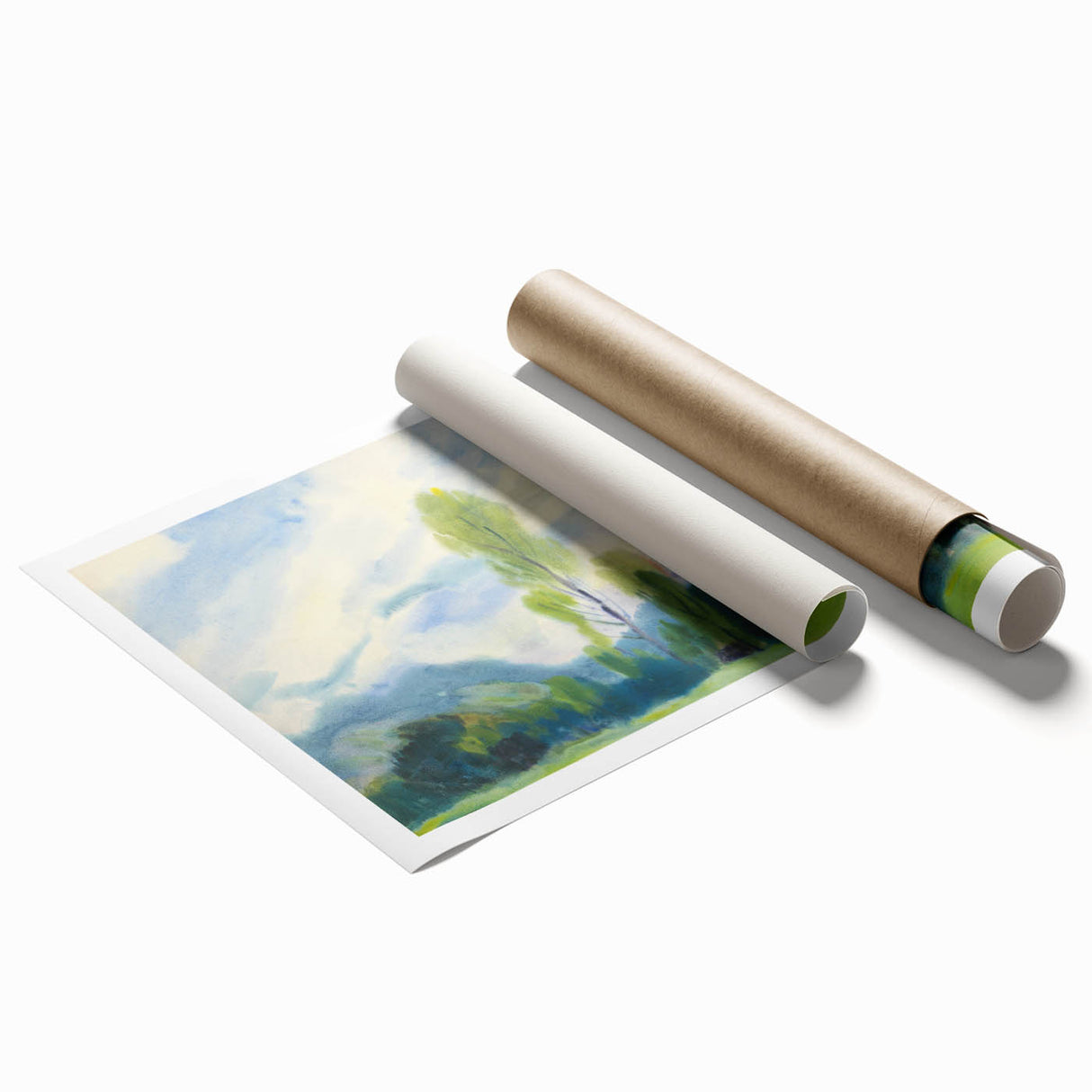 Tranquil Landscape Modern Wall Art - Serene Nature-Inspired Decor