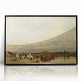 Romanticism Art: Cows Crossing a Ford by Jules Dupré - Classic Print