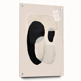Canvas Art for Dining Area – Abstract Black and Beige Wall Print