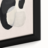 Canvas Art for Dining Area – Abstract Black and Beige Wall Print