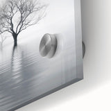 Minimalist Black & White Tree Wall Art - Modern Canvas Print