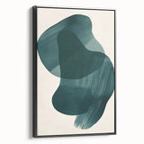 Framed black minimalist wall art with an abstract design, showcasing clean lines and geometric shapes, ideal for modern home decor. Perfect for enhancing contemporary interiors.