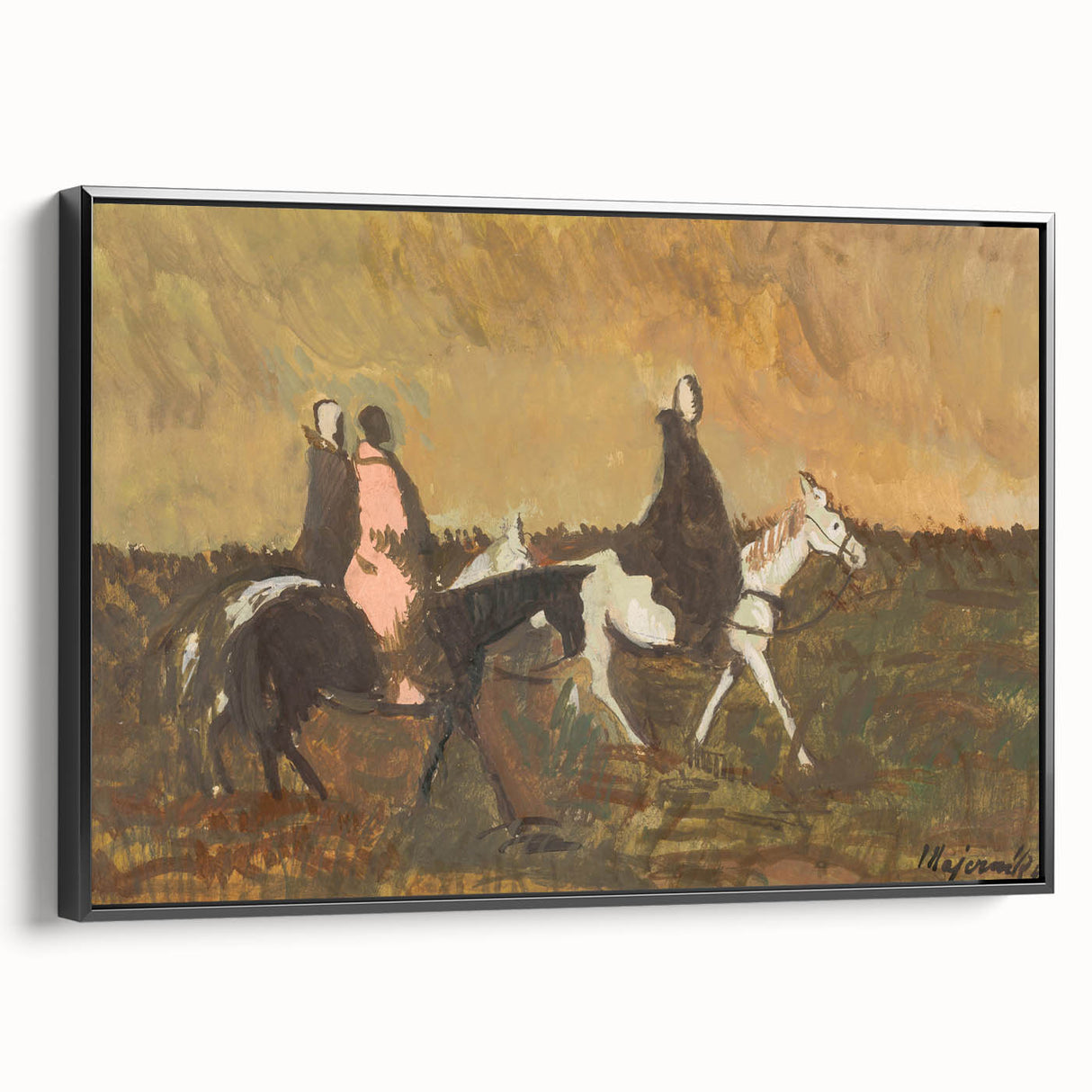 Expressionist Landscape - Three Riders | Modern Expressionism Wall Art