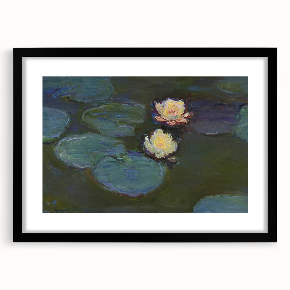 Claude Monet Water Lily Pond - Impressionist Wall Art Print