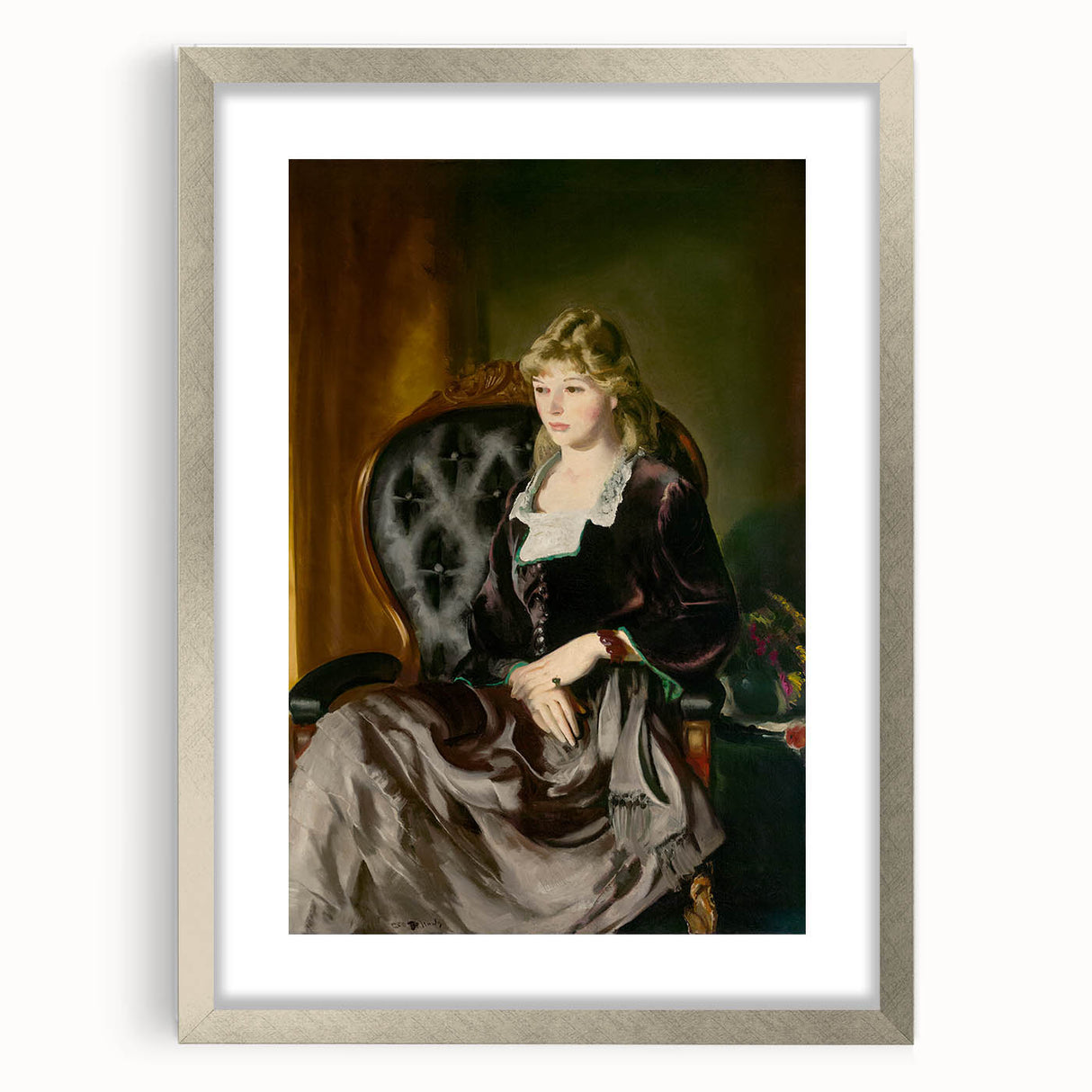 Modern Wall Art: Classic Portrait in Rich Tones – Elegant Contemporary Decor