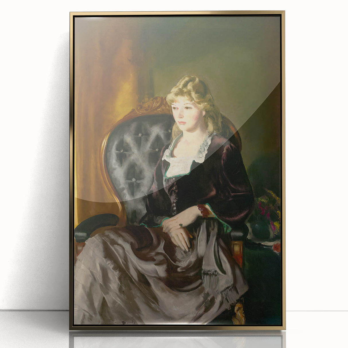 Modern Wall Art: Classic Portrait in Rich Tones – Elegant Contemporary Decor
