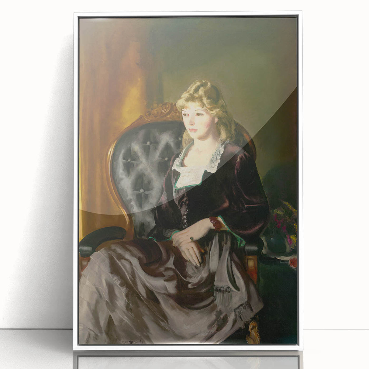 Modern Wall Art: Classic Portrait in Rich Tones – Elegant Contemporary Decor