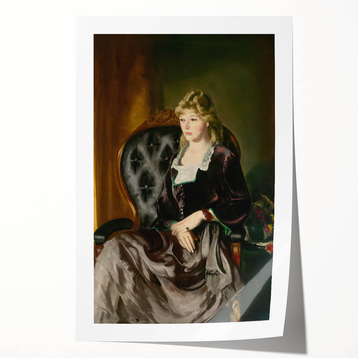 Modern Wall Art: Classic Portrait in Rich Tones – Elegant Contemporary Decor