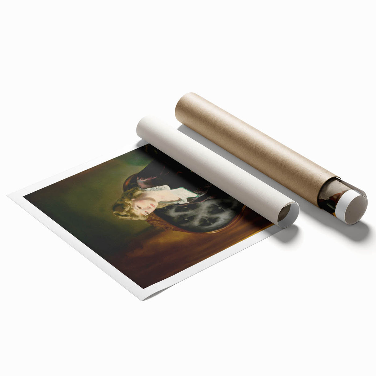 Modern Wall Art: Classic Portrait in Rich Tones – Elegant Contemporary Decor