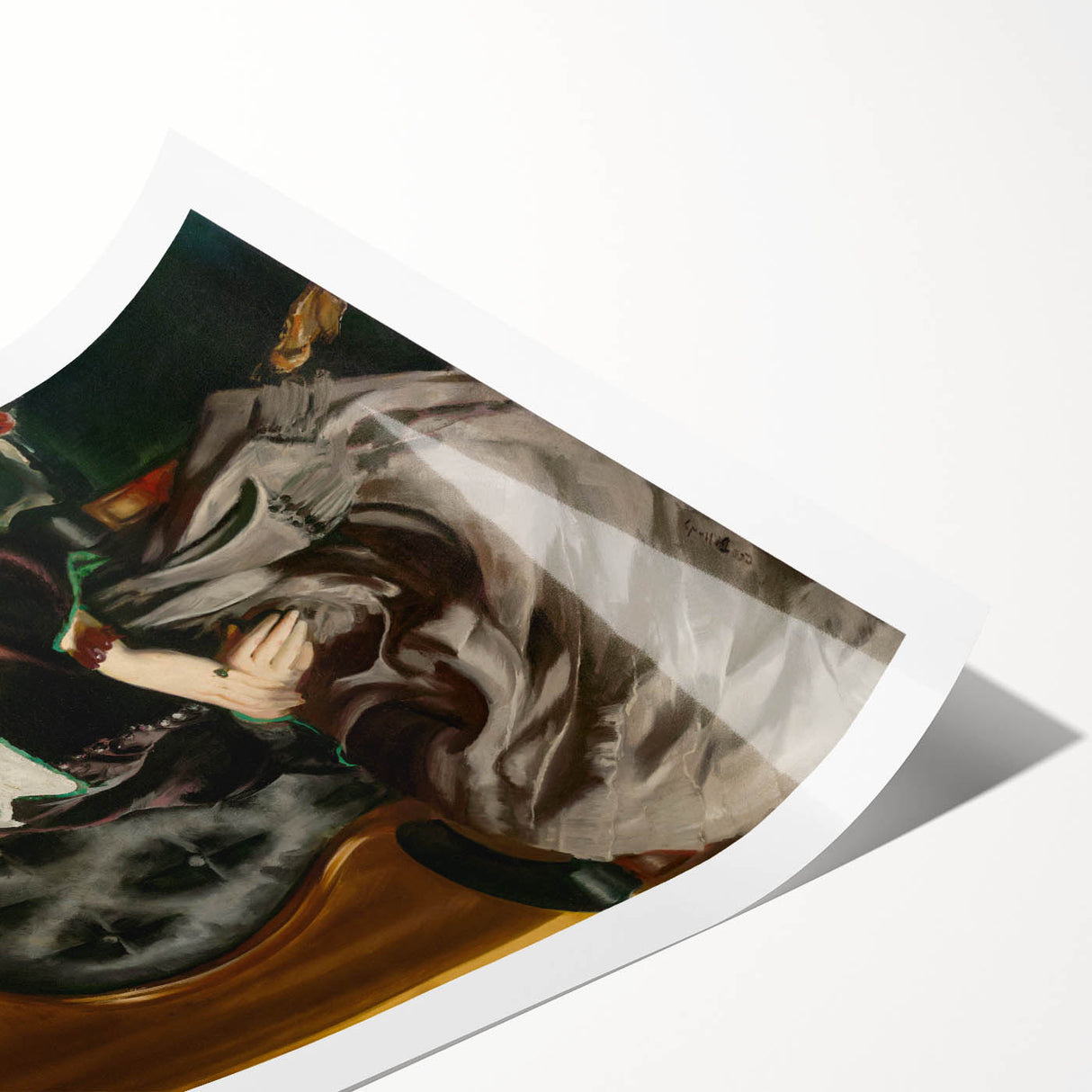 Modern Wall Art: Classic Portrait in Rich Tones – Elegant Contemporary Decor