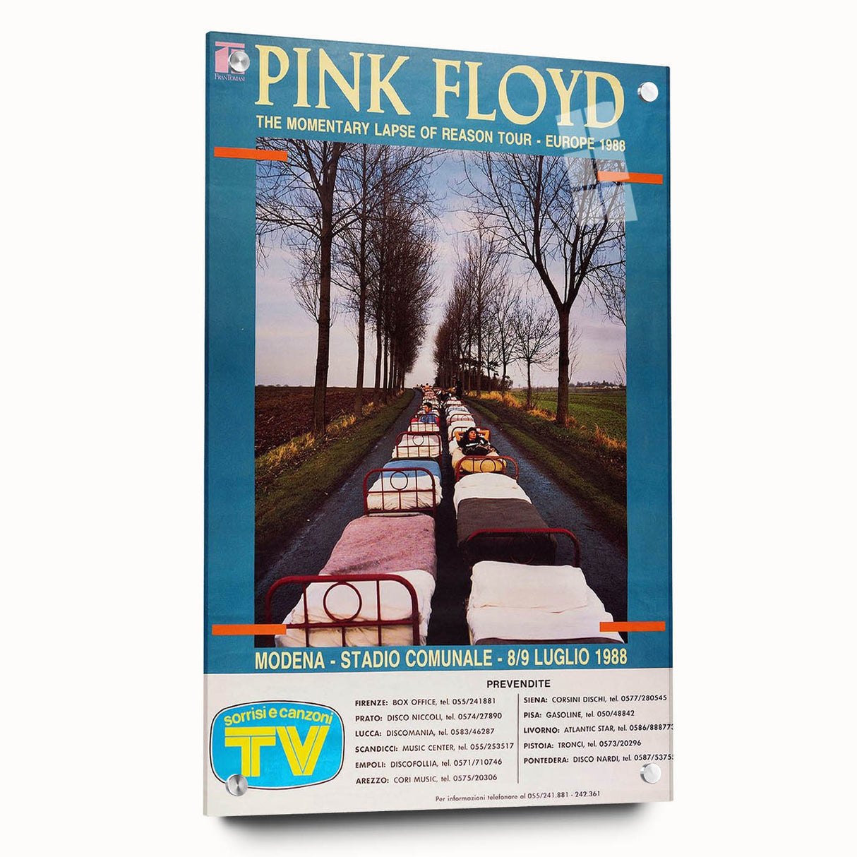 Pink Floyd The Momentary Lapse of Reason 1988 Tour Poster