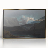 Romanticism Art: New Weir on the Wye - Dramatic Landscape Canvas
