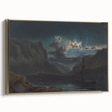 Romanticism Art: New Weir on the Wye - Dramatic Landscape Canvas