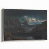 Romanticism Art: New Weir on the Wye - Dramatic Landscape Canvas