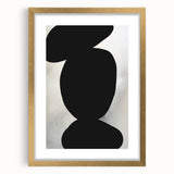 Acrylic Dining Room Artwork – Black and White Modern Abstract Art